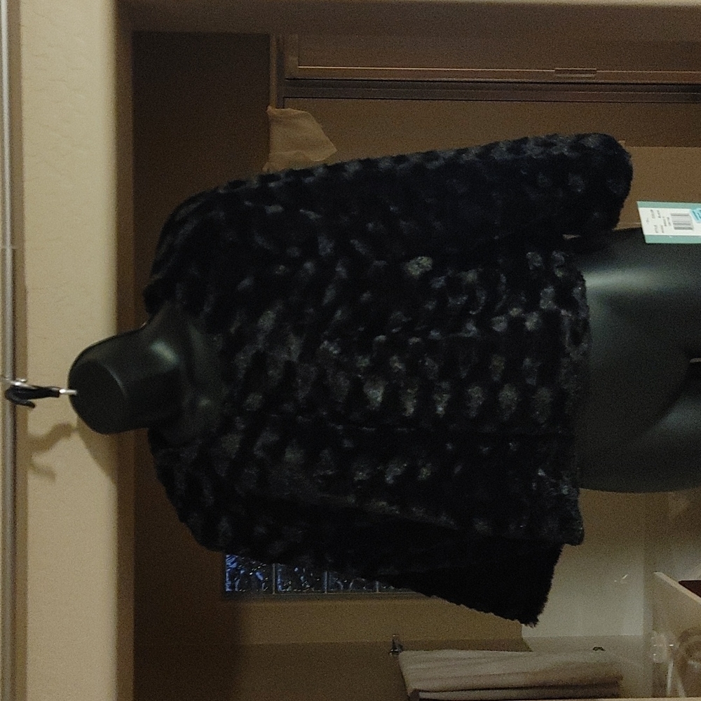 3/4 sleeve special occasion faux fur